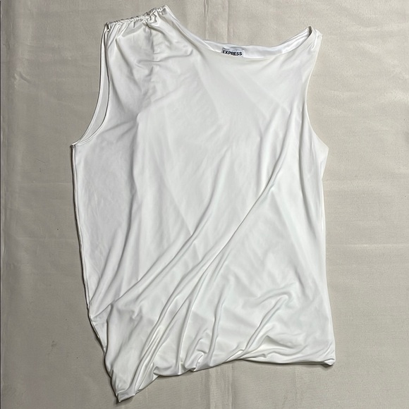 EXPRESS Elegant White Sleeveless Top - Picture 4 of 7